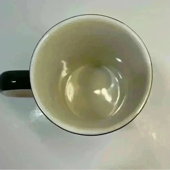 Hues N Brews Black and White MCM Style Cats Coffee Mug Cup - Picture 3 of 6